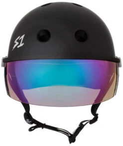 S1 Lifer Visor Helmet - Gen 2 - Black Matte 16 S1 Lifer Visor Helmet - Gen 2 - Black Matte -SafeGuard Helmets Shop LiferVisor NEWBlackMatte Iridium Front 46473.1685984104