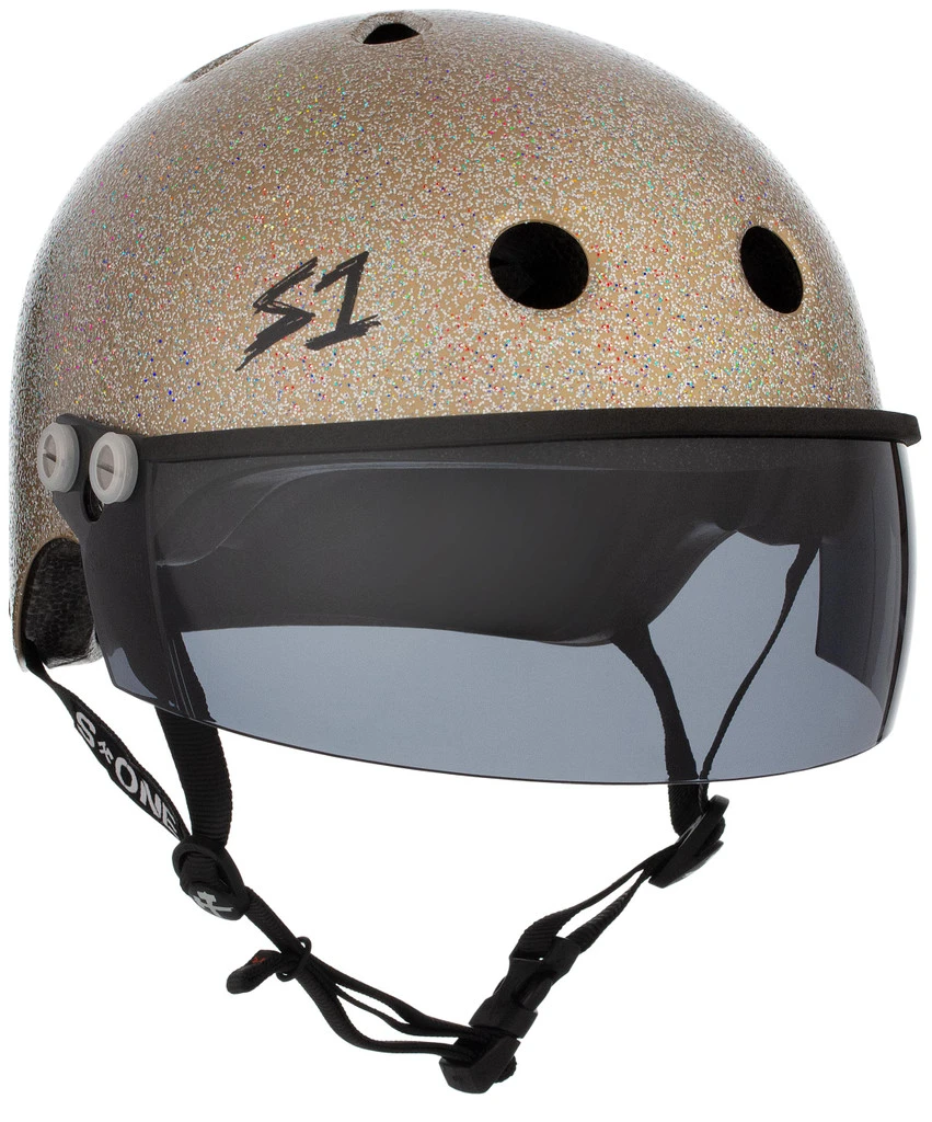 S1 Lifer Visor Helmet - Gen 2 - Gold Gloss Glitter 2 S1 Lifer Visor Helmet - Gen 2 - Gold Gloss Glitter - Image 2