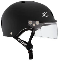 S1 Lifer Visor Helmet - Gen 2 - Black Matte 12 S1 Lifer Visor Helmet - Gen 2 - Black Matte -SafeGuard Helmets Shop LiferVisor NEW BlackMatte Clear Side 96041.1685984104