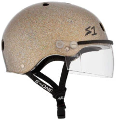 S1 Lifer Visor Helmet - Gen 2 - Gold Gloss Glitter 12 S1 Lifer Visor Helmet - Gen 2 - Gold Gloss Glitter -SafeGuard Helmets Shop LiferVisor NEW GoldGlitter Clear Side 43217.1637016486