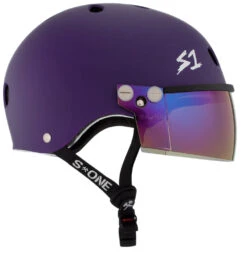 S1 Lifer Visor Helmet - Gen 2 - Purple Matte 14 S1 Lifer Visor Helmet - Gen 2 - Purple Matte -SafeGuard Helmets Shop LiferVisor NEW PurpleMatte Iridium Side 42036.1637015346