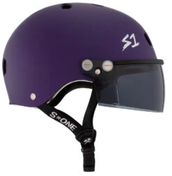S1 Lifer Visor Helmet - Gen 2 - Purple Matte 13 S1 Lifer Visor Helmet - Gen 2 - Purple Matte -SafeGuard Helmets Shop LiferVisor NEW PurpleMatte Tint Side 54616.1637015373