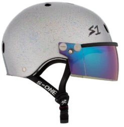 S1 Lifer Visor Helmet - Gen 2 - Silver Gloss Glitter 14 S1 Lifer Visor Helmet - Gen 2 - Silver Gloss Glitter -SafeGuard Helmets Shop LiferVisor NEW SilverGlitter Iridium Side 42269.1637015906