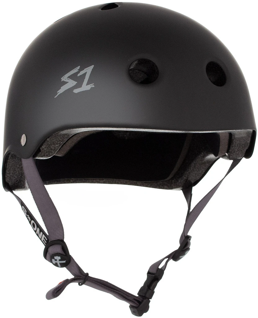 S1 Lifer Helmet - Black Matte W/ Grey Straps 1 S1 Lifer Helmet - Black Matte W/ Grey Straps