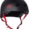 S1 Lifer Helmet - Black Matte W/ Red Straps