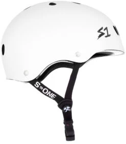 S1 Lifer Helmet - White Gloss W/ Black Stripes 9 S1 Lifer Helmet - White Gloss W/ Black Stripes -SafeGuard Helmets Shop Lifer CjCollins Side 50250.1669230877 2