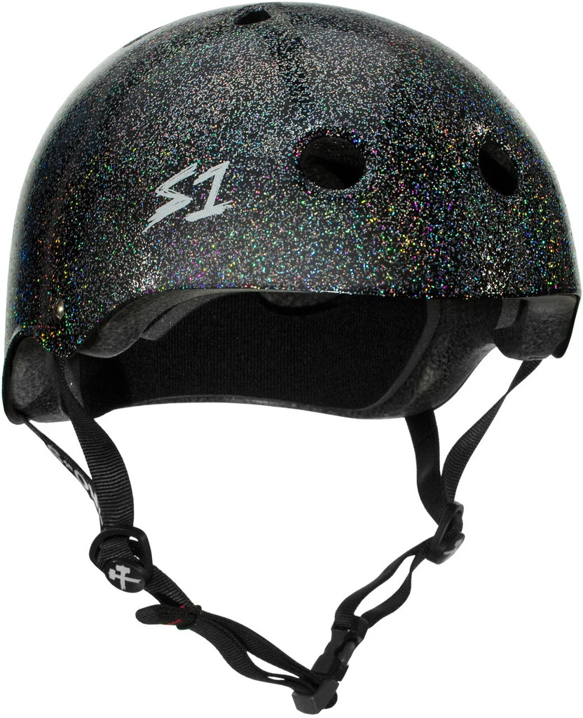 S1 Mega Lifer Helmet - Black Gloss Glitter 1 S1 Mega Lifer Helmet - Black Gloss Glitter