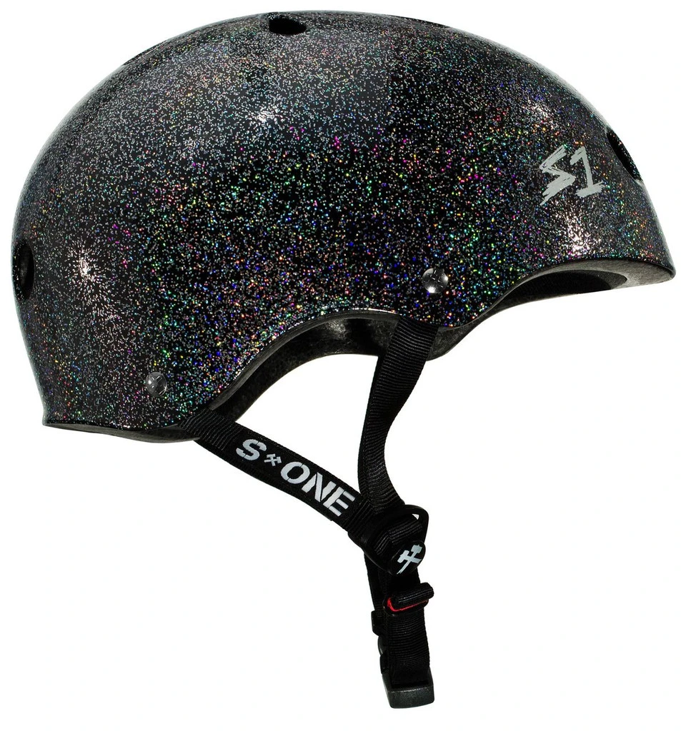 S1 Mega Lifer Helmet - Black Gloss Glitter 2 S1 Mega Lifer Helmet - Black Gloss Glitter - Image 2