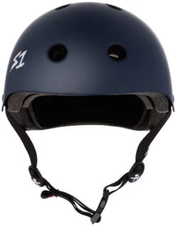 S1 Mega Lifer Helmet - Navy Matte -SafeGuard Helmets Shop Mega NavyMatte Front 67685.1669230907 1