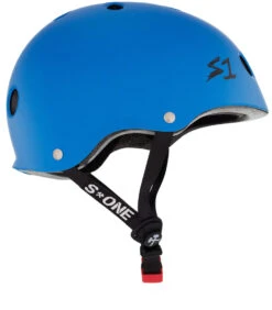 S1 Mini Lifer Helmet - Cyan Matte -SafeGuard Helmets Shop Mini CyanMatte Side 41224.1652201937