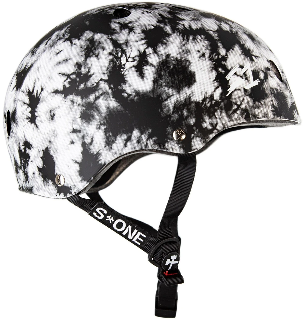 S1 Lifer Helmet - Black And White Tie-Dye Matte 2 S1 Lifer Helmet - Black And White Tie-Dye Matte - Image 2