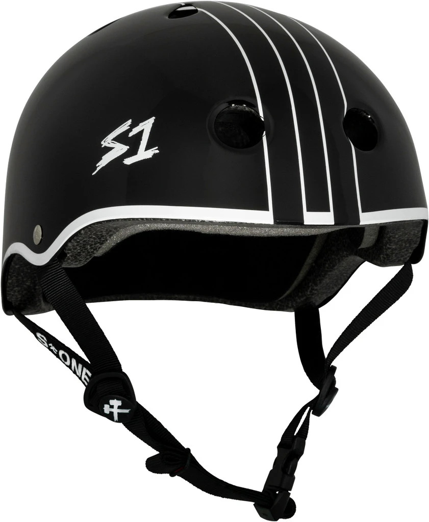S1 Lifer Helmet - Black Gloss W/ White Outline - GAVO Collab 1 S1 Lifer Helmet - Black Gloss W/ White Outline - GAVO Collab