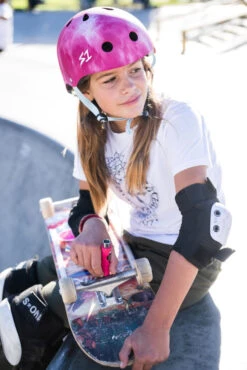 S1 Lifer Helmet - Purple Water Color Matte- GN4LW 19 S1 Lifer Helmet - Purple Water Color Matte- GN4LW -SafeGuard Helmets Shop S1 Lifer Skateboard Helmet GN4LW Klara Kermoade right side web 28962.1671563135