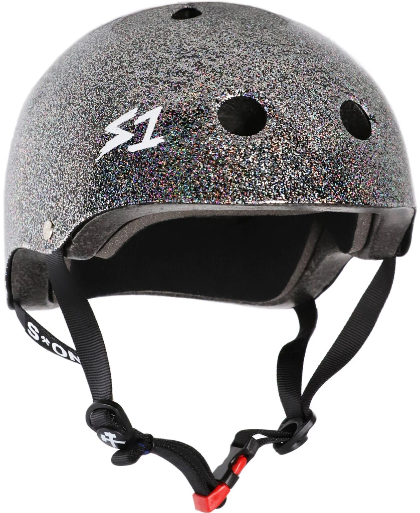 S1 Mini Lifer Helmet - Double Black Gloss Glitter 1 S1 Mini Lifer Helmet - Double Black Gloss Glitter