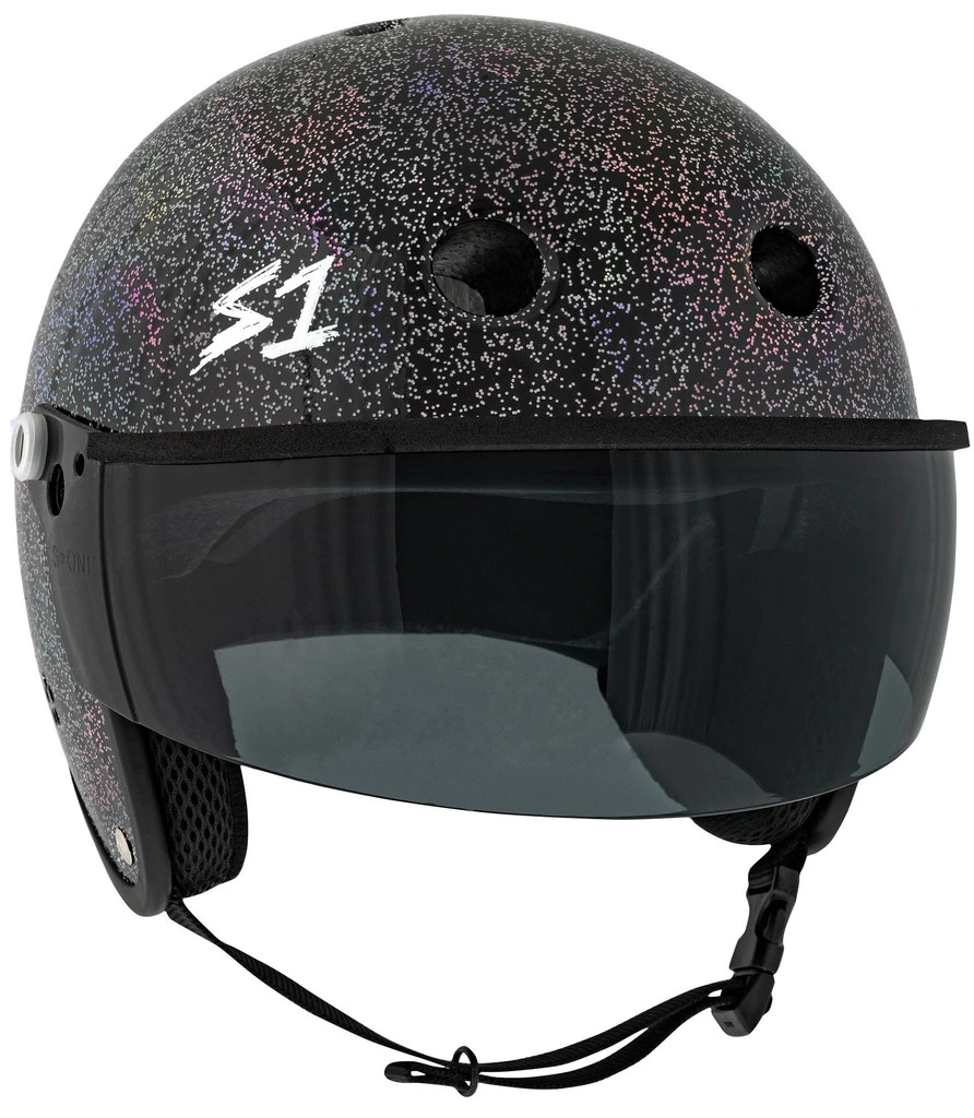 S1 Retro Lifer E-Helmet - Black Gloss Glitter 4 S1 Retro Lifer E-Helmet - Black Gloss Glitter - Image 4